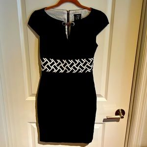 Jax Black and White Dress Size 2